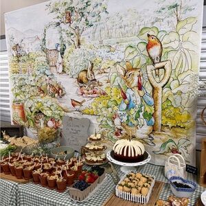 Peter Rabbit Themed Party Backdrop